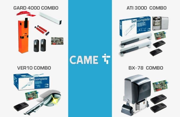 Возобновление продаж! Выгодные по цене комплекты приводов COMBO от CAME вновь в продаже!