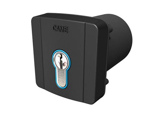 Купить Встраиваемый ключ-выключатель CAME SELD2FDG с цилиндром замка DIN и синей подсветко с доставкой и установкой в Феодосии