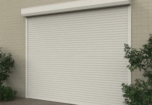 Рулонные гаражные ворота Алютех Prestige с алюминиевым профилем AR/555N и автоматическим управлением с доставкой в Феодосии 