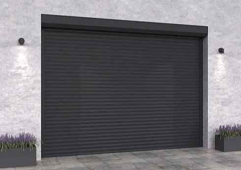 Рулонные ворота для гаража Алютех Trend с алюминиевым профилем PD/77 и высокой защитой от взлома с доставкой в Феодосии 